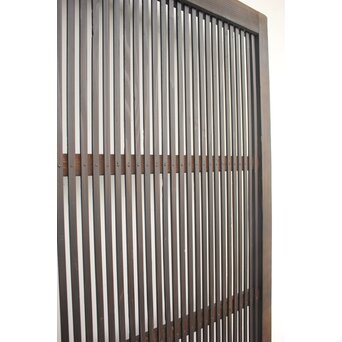 黒い一貫格子戸 4枚1組　L1006 