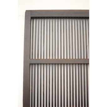 黒い一貫格子戸 4枚1組　L1006 