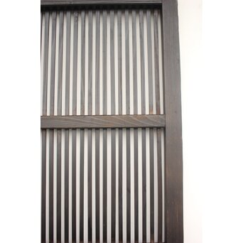 黒い一貫格子戸 4枚1組　L1006 