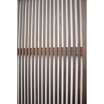 黒い一貫格子戸 4枚1組　L1006 