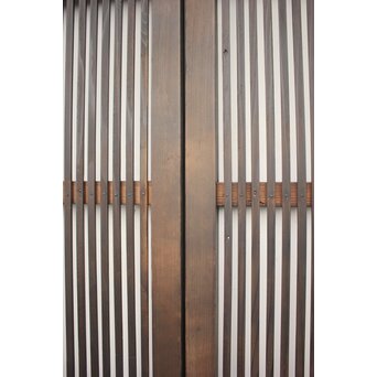 黒い一貫格子戸 4枚1組　L1006 