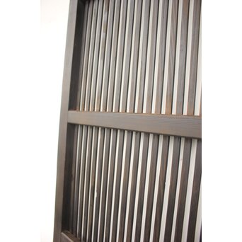 黒い一貫格子戸 4枚1組　L1006 