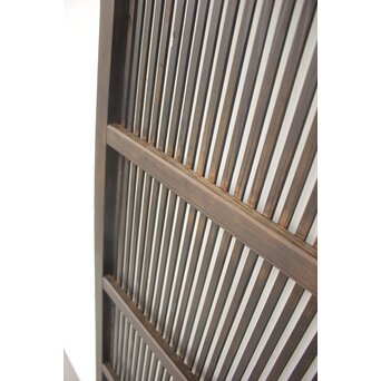 黒い一貫格子戸 4枚1組　L1006 