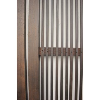 黒い一貫格子戸 4枚1組　L1006 