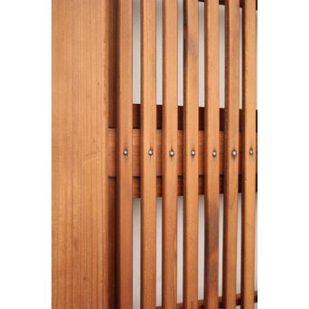 稀少サイズ 障子枠付 白木格子戸 2枚1組　L1007 