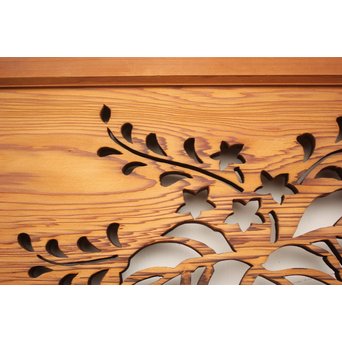 透かしと色ガラスの建具 2枚1組　GD1254 