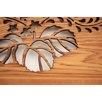 透かしと色ガラスの建具 2枚1組　GD1254 