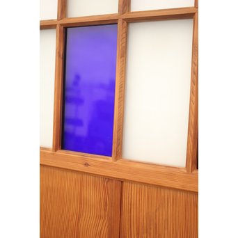 透かしと色ガラスの建具 2枚1組　GD1254 