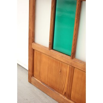 透かしと色ガラスの建具 2枚1組　GD1254 