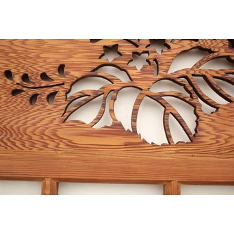 透かしと色ガラスの建具 2枚1組　GD1254 