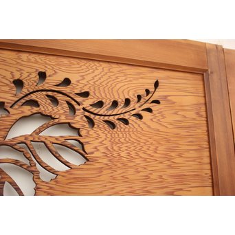 透かしと色ガラスの建具 2枚1組　GD1254 