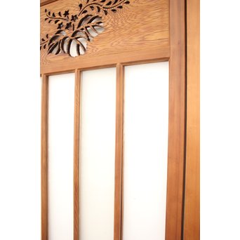 透かしと色ガラスの建具 2枚1組　GD1254 