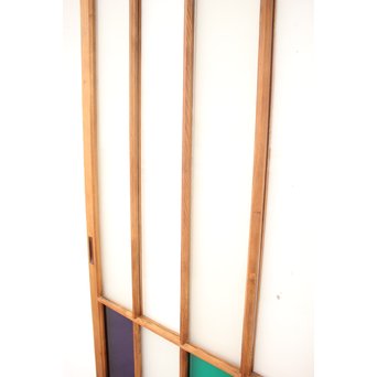 透かしと色ガラスの建具 2枚1組　GD1254 