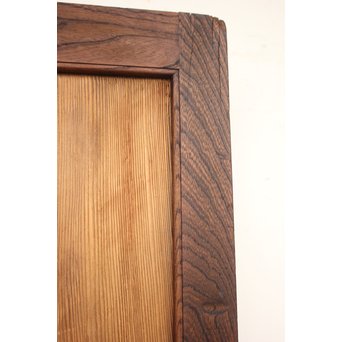 堅木框 杉一枚板建具 4枚1組　B974Y 