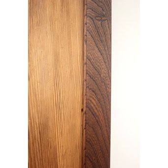 堅木框 杉一枚板建具 4枚1組　B974Y 