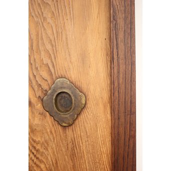 堅木框 杉一枚板建具 4枚1組　B974Y 