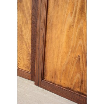 堅木框 杉一枚板建具 4枚1組　B974Y 