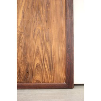 堅木框 杉一枚板建具 4枚1組　B974Y 