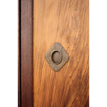 堅木框 杉一枚板建具 4枚1組　B974Y 