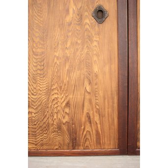 堅木框 杉一枚板建具 4枚1組　B974Y 