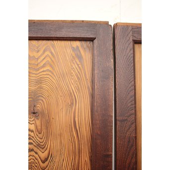 堅木框 杉一枚板建具 4枚1組　B974Y 