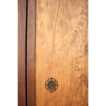 堅木框 杉一枚板建具 4枚1組　B974Y 