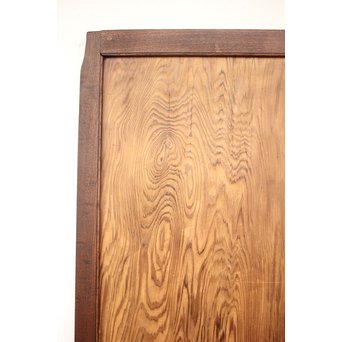 堅木框 杉一枚板建具 4枚1組　B974Y 