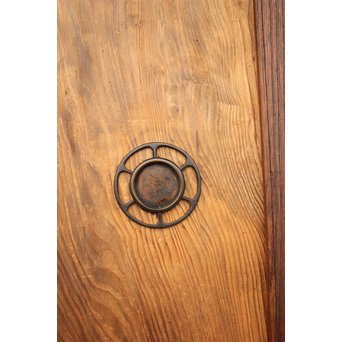 堅木框 杉一枚板建具 4枚1組　B974Y 