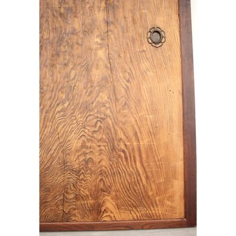 堅木框 杉一枚板建具 4枚1組　B974Y 