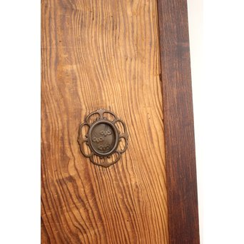 堅木框 杉一枚板建具 4枚1組　B974Y 