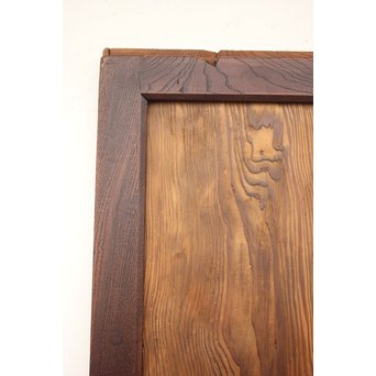 堅木框 杉一枚板建具 4枚1組　B974Y 