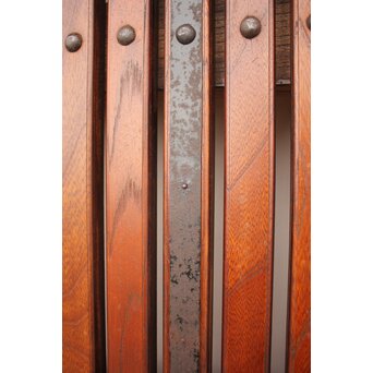 総欅巾着金具格子蔵戸　W978YD 