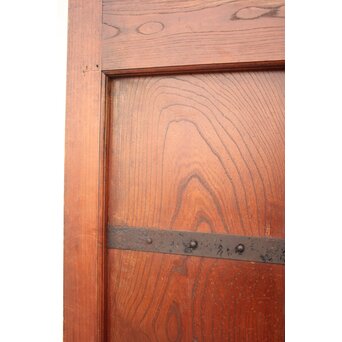 総欅巾着金具格子蔵戸　W978YD 