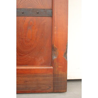 総欅巾着金具格子蔵戸　W978YD 