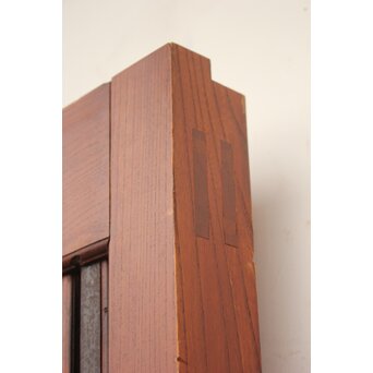 総欅巾着金具格子蔵戸　W978YD 