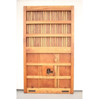 総欅巾着金具格子蔵戸　W978YD 