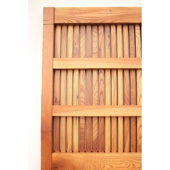 総欅巾着金具格子蔵戸　W978YD 