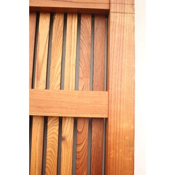総欅巾着金具格子蔵戸　W978YD 