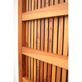 総欅巾着金具格子蔵戸　W978YD 