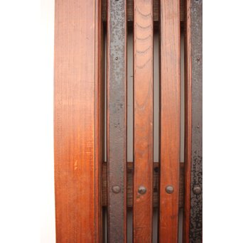 総欅巾着金具格子蔵戸　W978YD 