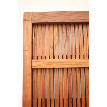 重厚鉄金具 欅格子蔵戸　W979Y 