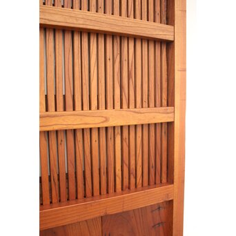 重厚鉄金具 欅格子蔵戸　W979Y 