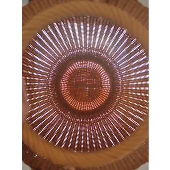 福田竹勇斎 白竹壺型竹籠　U120 