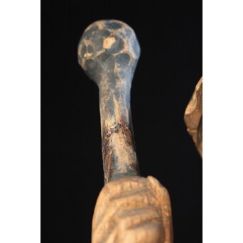 木彫 法衣を纏う狸　X171 