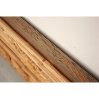 籠瀬露風 神代杉枠 楠木彫欄間 2枚1組　R2499Y 