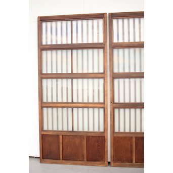 背面ガラス 格子戸 2枚1組　L1010 