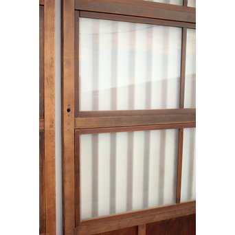 背面ガラス 格子戸 2枚1組　L1010 