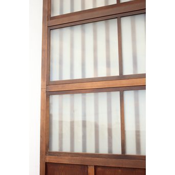 背面ガラス 格子戸 2枚1組　L1010 