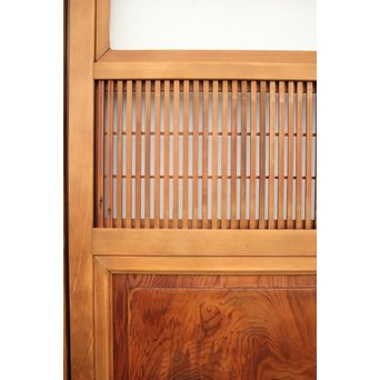 障子枠付 デザインガラス 格子戸 2枚1組　L1011 