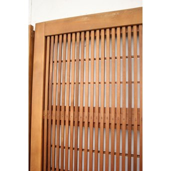 障子枠付 デザインガラス 格子戸 2枚1組　L1011 